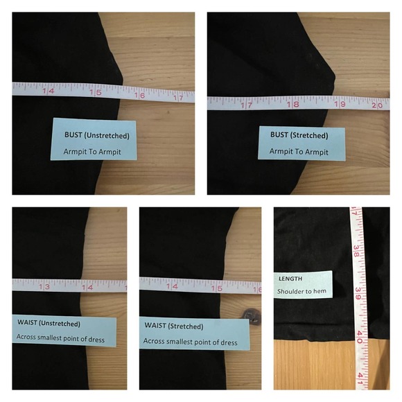 Eileen Fisher Italian Cotton Ruched Sheath Dress Size 4 Black Stretch Cocktail - Picture 5 of 8